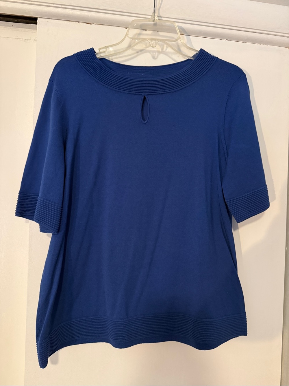 Pendleton Royal Blue Short-Sleeve Knit Top